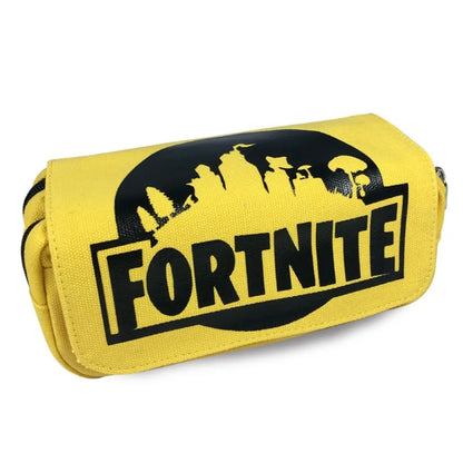 Fortnite Kids Pencil Bags Multifunctional Stationery Box Children's Large Capacity Double Layer Stationery Bag