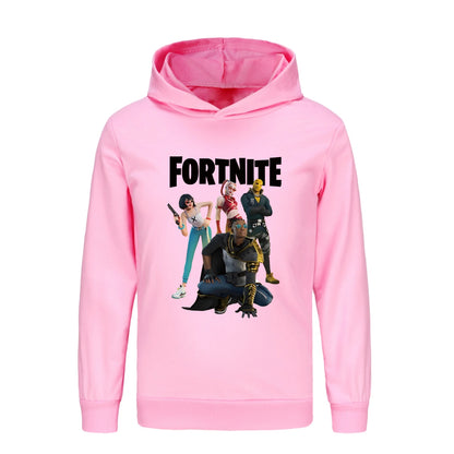 Otroški pulover s kapuco Fortnite, oblačila za deklice s princeskami, modna oblačila za dojenčke dečke, pomladno-jesenska otroška majica, otroški zgornji deli 4403