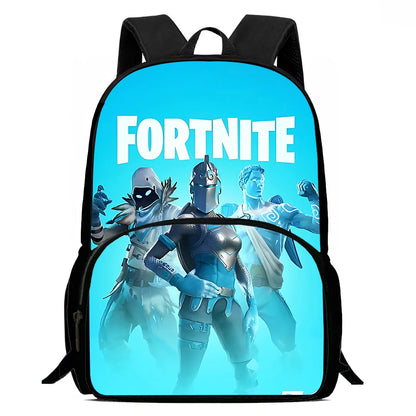 Hot Game Child Backpacks Lunch Bag Pencil Case Pupil Large Capacity School Bags Design-F-FortniteS For Boy Girl Best Gift