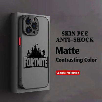 Capa para Telemóvel Hot Game F-Fortnites para Xiaomi Redmi Note 14 13 12 12S 11 11S 10 10S 9T 9S 8 7 Pro Plus 4G 5G, Tampa Traseira Transparente Mate