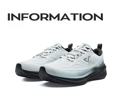 Xtep Running Shoes for Men 2025 Winter Trendy Shock Absorption Cushioning Non-Slip Comfortable Lace-Up Sneakers 875419110045