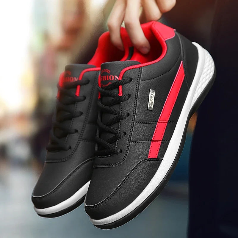Pantofi din piele pentru bărbați, adidași, pantofi casual la modă, pantofi italieni respirabili pentru timp liber, adidași pentru bărbați, încălțăminte antiderapantă, pantofi vulcanizați pentru bărbați