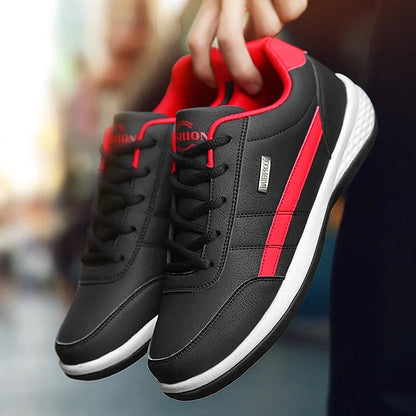 Pantofi din piele pentru bărbați, adidași, pantofi casual la modă, pantofi italieni respirabili pentru timp liber, adidași pentru bărbați, încălțăminte antiderapantă, pantofi vulcanizați pentru bărbați