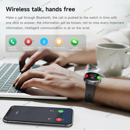2025 GPS Smartwatch for Men  HD AMOLED Display, Bluetooth Calling, Heart Rate Monitor, GPS Motion Tracking & Waterproof Design