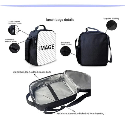 Hot Game Design Child Backpacks F-FortniteS Lunch Bag Pencil Case Pupil Large Capacity School Bags For Boy Girl Best Gift