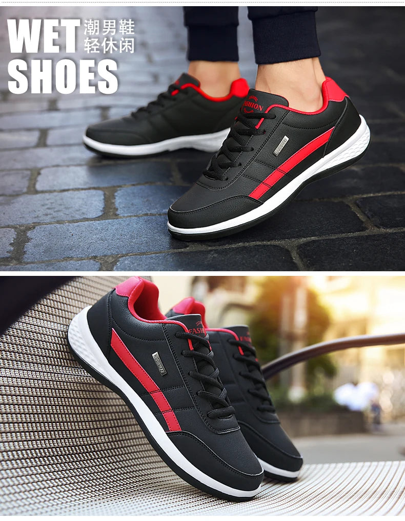 Men's Walking Shoes - Slip-On Tennis Running Shoes Memory Foam Lightweight Work Sneakers for Indoor Outdoor Gym