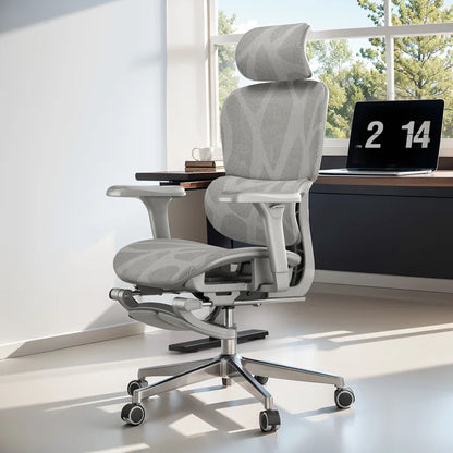 2025 New Ergonomic Office Chairs Gaming Chair Desk Seats Home Seat With Footrest Lumbar Support For Comfortable Long Sitting