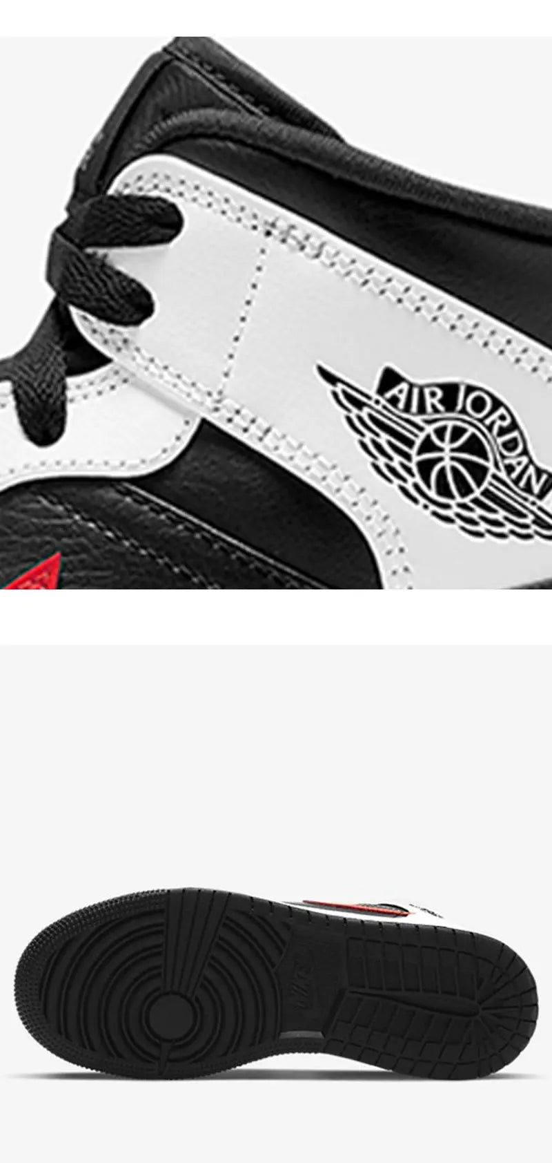 Nike Genuine AIR JORDAN 1 Men's Mid-Top Cushioned Sports Basketball Shoes 554724-075