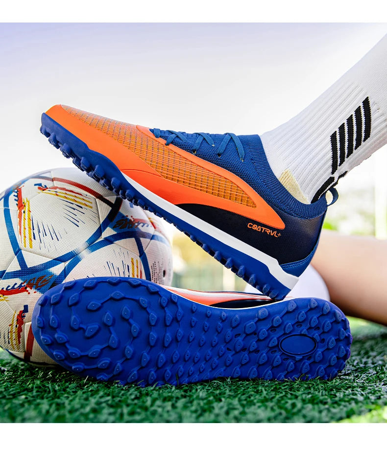 New Men Football Boots Sport Adult Long Spikes Soccer Shoes Training Outdoor Cleats Breathable Non Slip Boys Match Comfortable