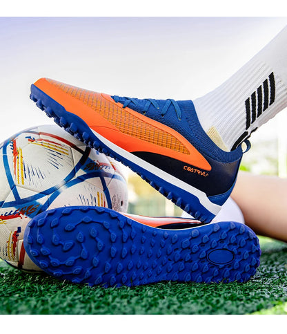 New Men Football Boots Sport Adult Long Spikes Soccer Shoes Training Outdoor Cleats Breathable Non Slip Boys Match Comfortable