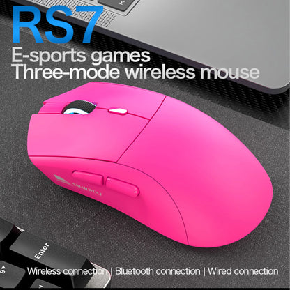 SMAILWOLF RS7 Bluetooth kabellose Gaming-Maus mit drei Modi, PAW3311, Makro-Gaming-Maus für Laptop, Gaming und Büro