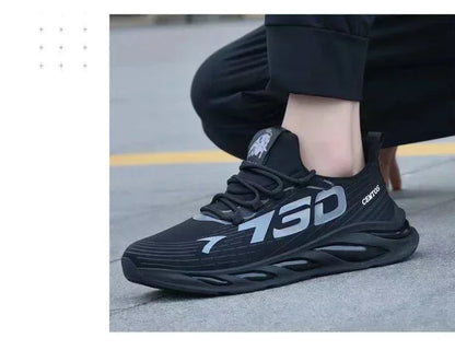 New Summer Mens Breathable Mesh Running Shoes Lightweight Sports Sneakers Trendy Brand