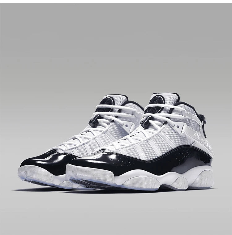 Nike Official Genuine JORDAN 6 RINGS Men's Sports Shock Absorption Basketball Shoes 322992-104