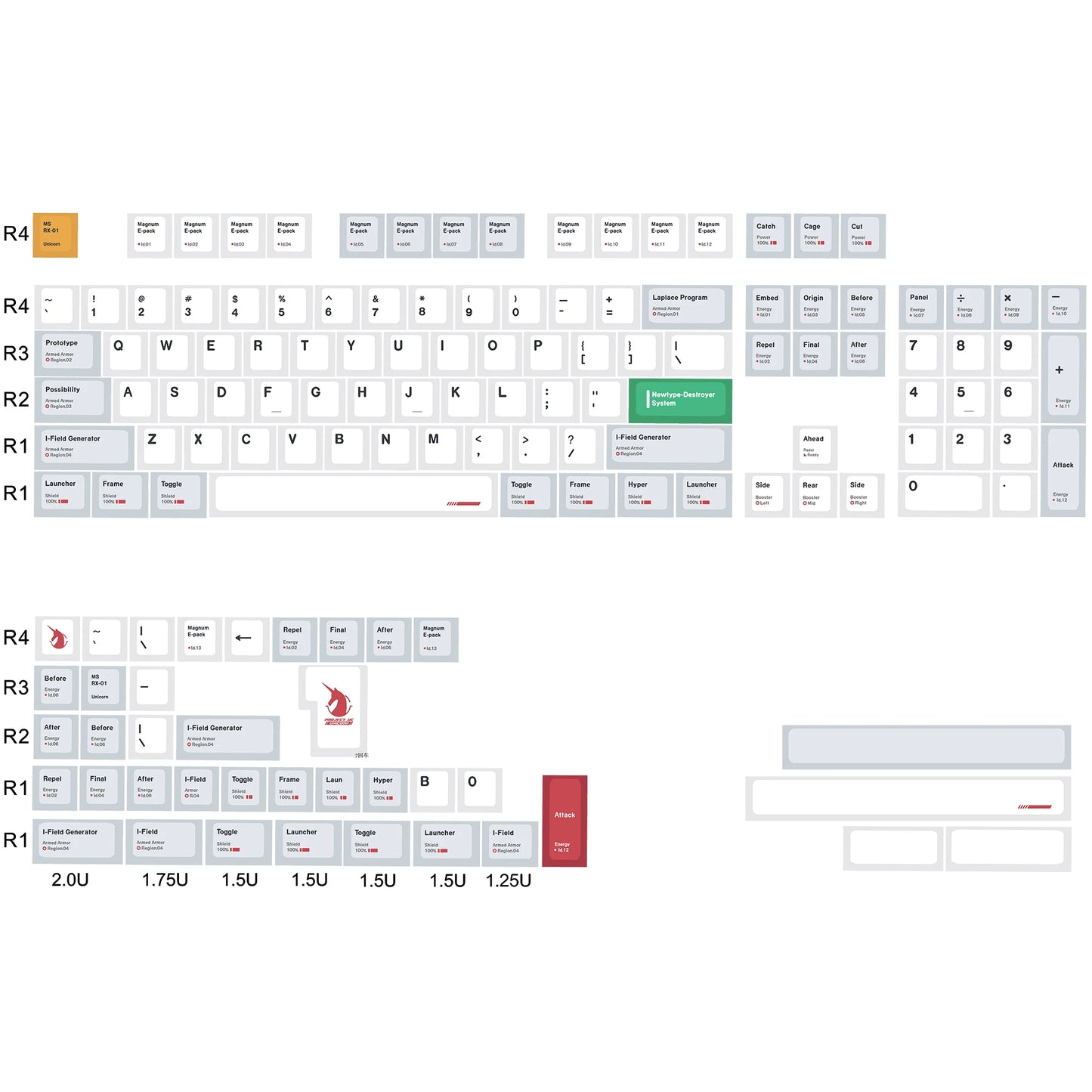 KBDiy GMK Modern Dolch Keycaps Retro PBT Keycap Cherry Profile for Cherry Gateron Kailh MX Switches 60 Mechanical Keyboard Gamer