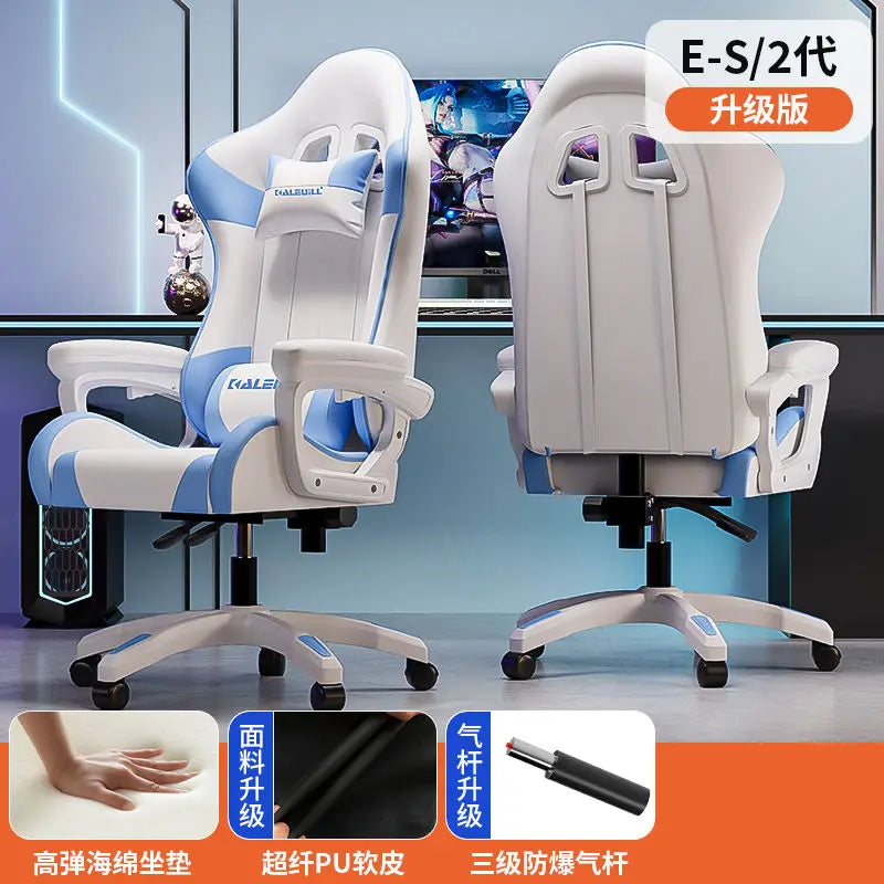 Ergonomic Gaming Chair Racing Style Computer Chair with Adjustable Armrests, Reclining Office Chair, E-Sports Chair for Home & Office