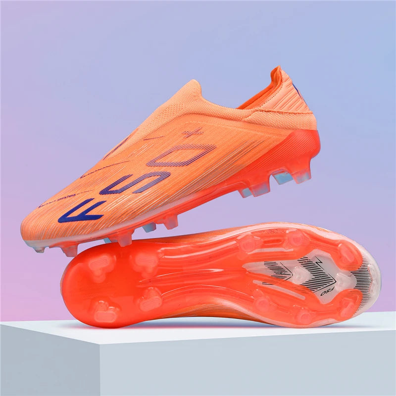 Nuove scarpe da calcio da uomo di alta qualità, tacchetti, scarpe da football, sneakers bestseller indoor per futsal, antiscivolo, da partita su erba, alte, outdoor
