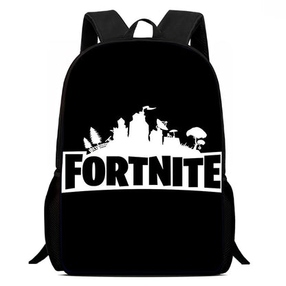 Fortnite 15 Inch Cartoon School Backpack for Kids Boys Girls, Cool Game Printed Lightweight Backpack Large Suitable for Ages 5-8