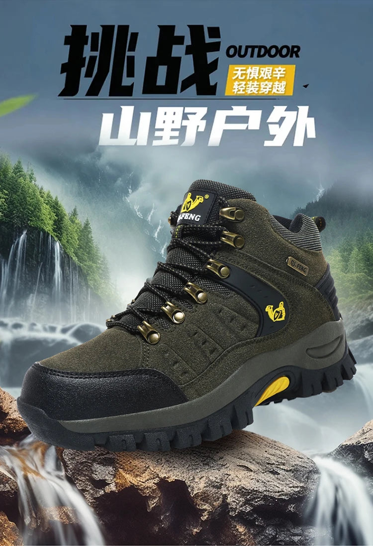 Outdoor-trekkingschoenen herfst/winter heren waterdichte wandelschoenen bergschoenen echt leer bosjacht tactische schoenen
