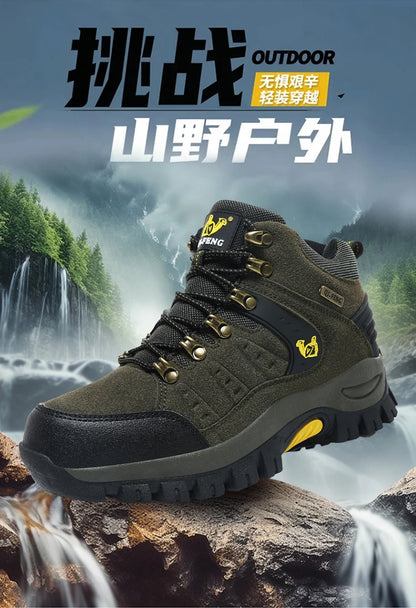 Outdoor-trekkingschoenen herfst/winter heren waterdichte wandelschoenen bergschoenen echt leer bosjacht tactische schoenen