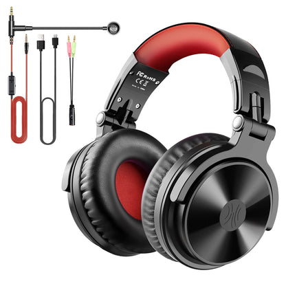OneOdio Pro-M kabellose Gaming-Kopfhörer Bluetooth 5.2 HiFi-Stereo-Headset 110H Akkulaufzeit mit Mikrofon, tiefer Bass, faltbare Over-Ear-Kopfhörer