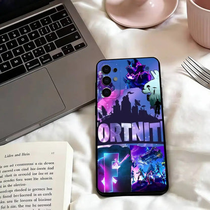 Game F-F-Fortnites Phone Case For Samsung S25,S24,S21,S22,S23,S30,Ultra,S20,Plus,Fe,Lite,Note,10,Black Cover