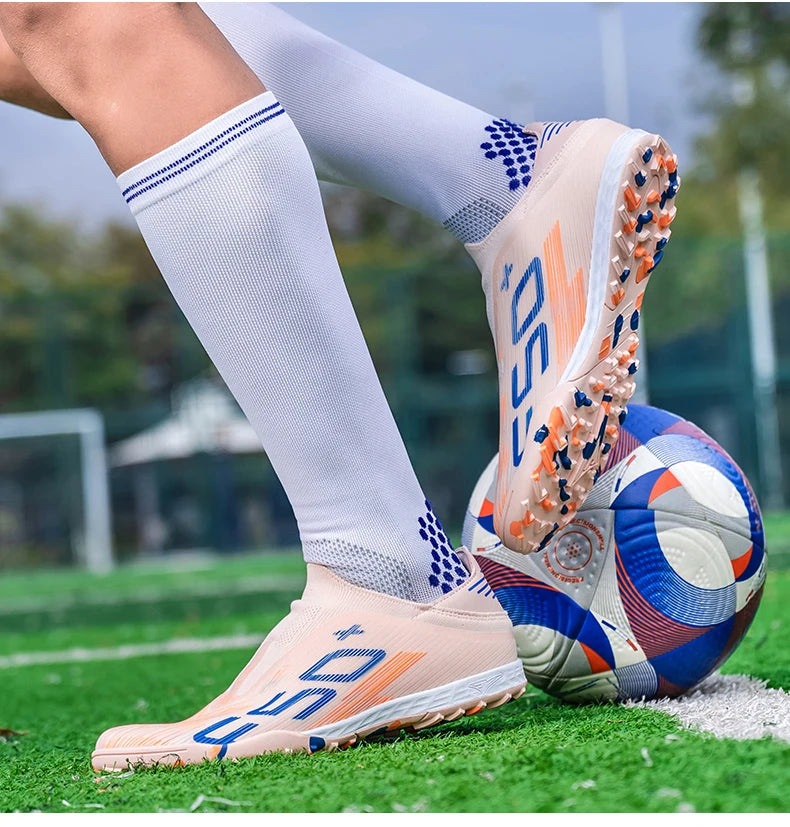 Moški nogometni čevlji za travnato igrišče, ultralahki športni čevlji, udobni čevlji za notranjo uporabo, protizdrsni čevlji za FG, umetno travnato igrišče, futsal, za odrasle, protizdrsni