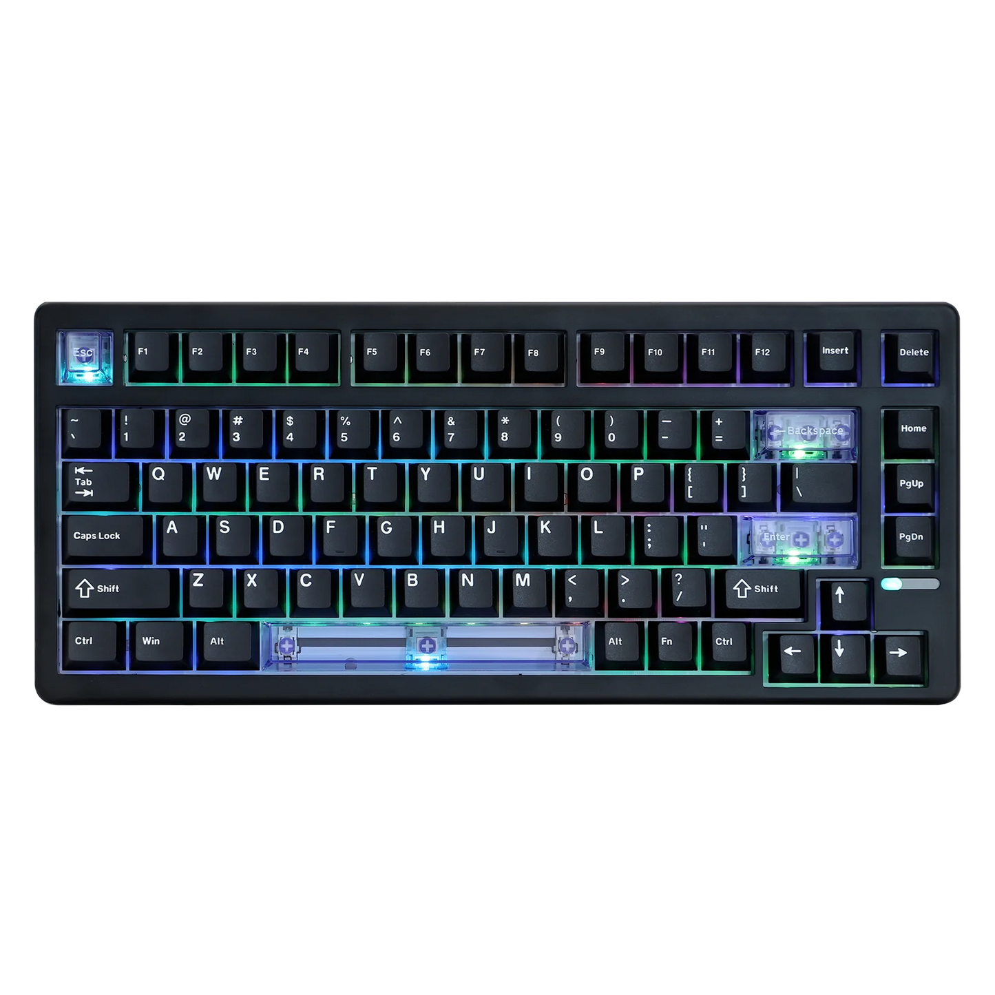 EPOMAKER HE80 75% US-QWERTY-Layout Hot-Swap Creamy Gasket kabelgebundene magnetische mechanische Tastatur mit Hall-Effekt, DKS SOCD für PC/Mac
