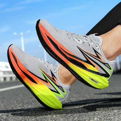 Men's Sports Running Shoes, Casual Marathon, Lightweight, Comfortable Women's Athletic Non-Slip Walking Sneakers, Outdoor Couple Shoes