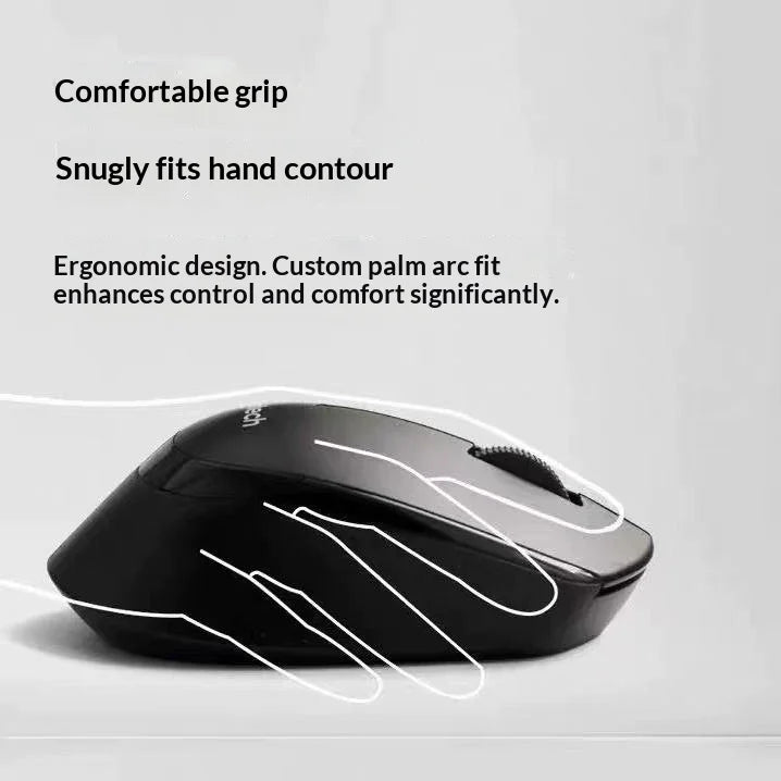 Logitech M330 Professionelle Büromaus, kompakt, leise, leicht zu transportieren, angenehm in der Handhabung und speziell entwickelt1