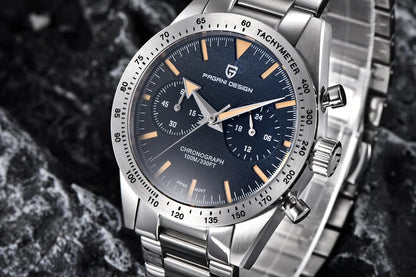 2026 New PAGANI DESIGN Retro Men's Watches Moon Quartz Watch For Men Speed Sports Chronograph AR Sapphire VK64 Clock