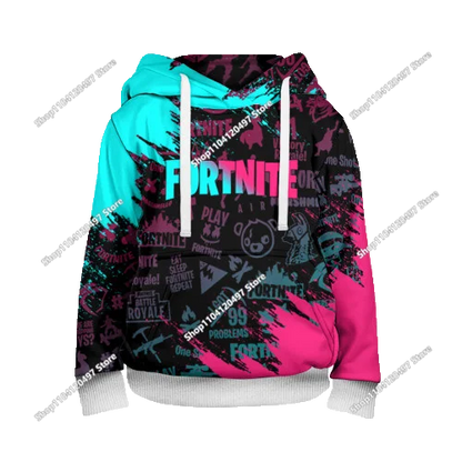 Game Fortnite Cosplay Hoodies Children's Adult Unisex Sweatshirt Pullover Hoodies Coat Casual Uniforms Halloween Outfits