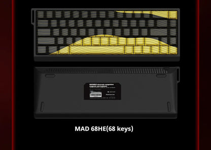 FGG MAD60 Tastiera da Gaming RGB ad Asse Magnetico, dedicata al gioco, Full Key Hot Swap, risposta rapida, tastiera gaming personalizzata entry-level