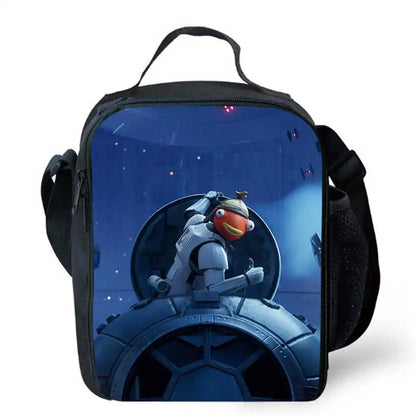 Lunch Bags for Children,Cartoon Fort-nite School Picnic Bags for Girls Boys,Kids Insulated Cooler Lunch Bags Portable Lightweigh