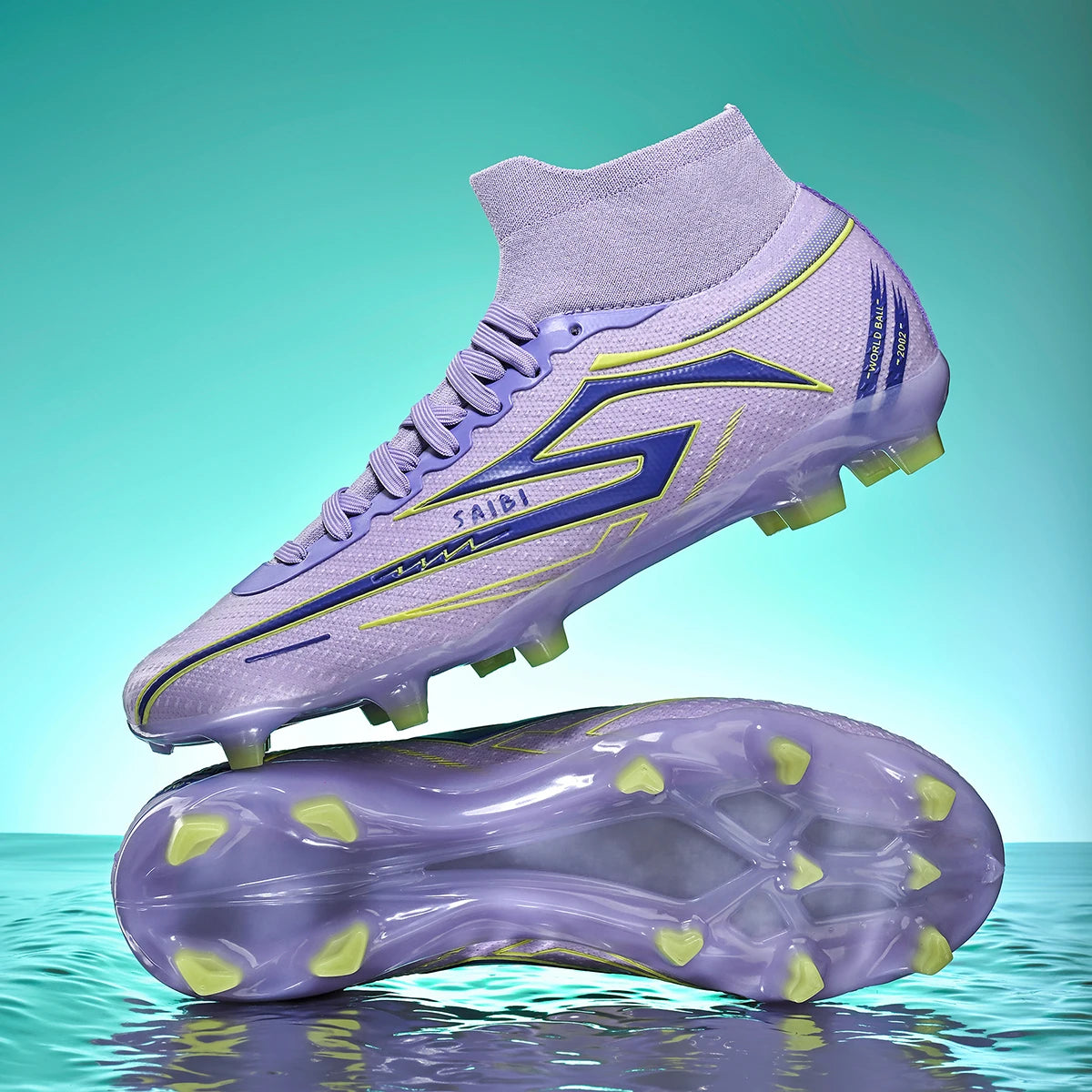Men's Football Shoes, Anti-Slip Boots, AG/FG Spikes, Professional Training Shoes, Breathable Football Shoes