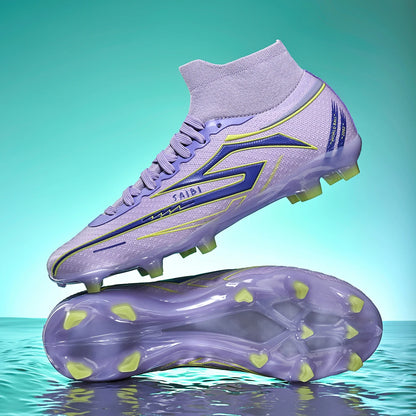 Men's Football Shoes, Anti-Slip Boots, AG/FG Spikes, Professional Training Shoes, Breathable Football Shoes