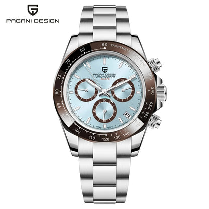 PAGANI DESIGN 2025 New Men's Watches Luxury Rose Gold Quartz Watch For Men 100M Waterproof Sports Chronograph Wristwatch Men