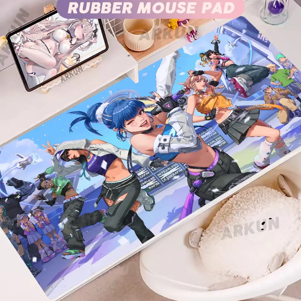 Fashion Large FPS 900x400 Anime Gaming Girl Overwatch Laptop Office Rubber Soft Desk Mat Gaming Mousepad Xxl