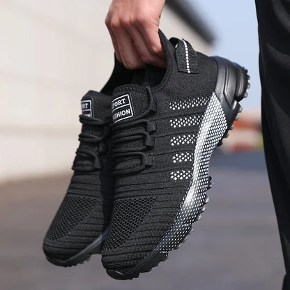 Men Casual Sneakers Mesh Lightweight Breathable Soft-Soled Running Shoes Slip-On Male Flats Loafers Shoe Trainers Zapatos Hombre