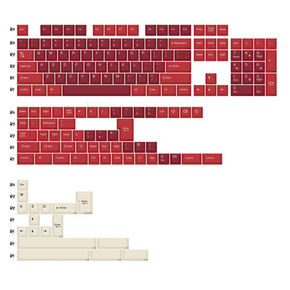 KBDiy 174 Keys Retro GMK GMK Hammerhead Dark PBT Keycap Double Shot Cherry Profile Key Caps For MX Switches Mechanical Keyboard