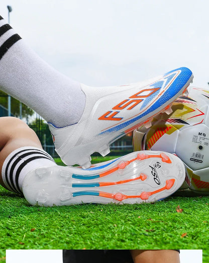 Moški nogometni čevlji Visokokakovostni nogometni čevlji Superge Za tekme V notranjih prostorih Protizdrsni Čevlji s špicami za travo Visoki čevlji za futsal Najbolje prodajani Čevlji za zunanjo uporabo