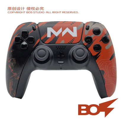 BO5 Call Of Duty durable Coating Replacement Front Shell Touchpad Compatible with ps5 Controller BDM-010/020/030/040/050