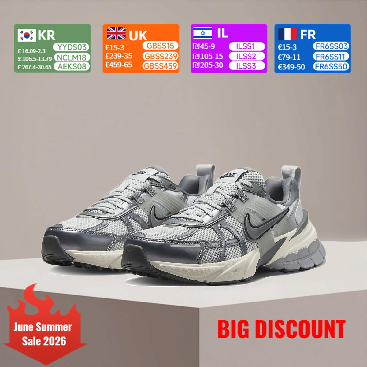 Tekaske copate Nike V2K Run Retro Udobna blaženje in trpežna konstrukcija Unisex vsakdanji casual stil FD0736-003