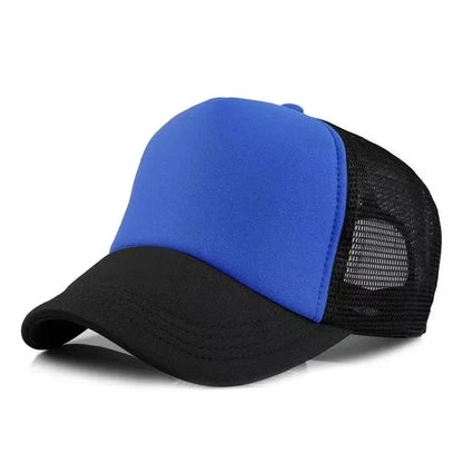 Unisex Cheaper 5 Panel Trucker Hat For Adult Summer Net Baseball Cap Men Women Blank Mesh Adjustable Sun Hat Visor