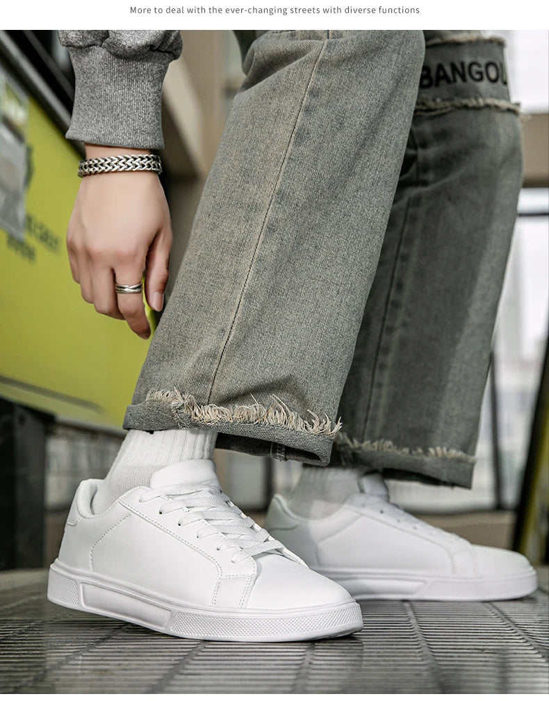 Pantofi bărbați din piele PU, adidași, pantofi casual la modă, pantofi de timp liber pentru bărbați, încălțăminte bărbați, pantofi vulcanizați, pantofi pentru cupluri, pantofi pentru femei