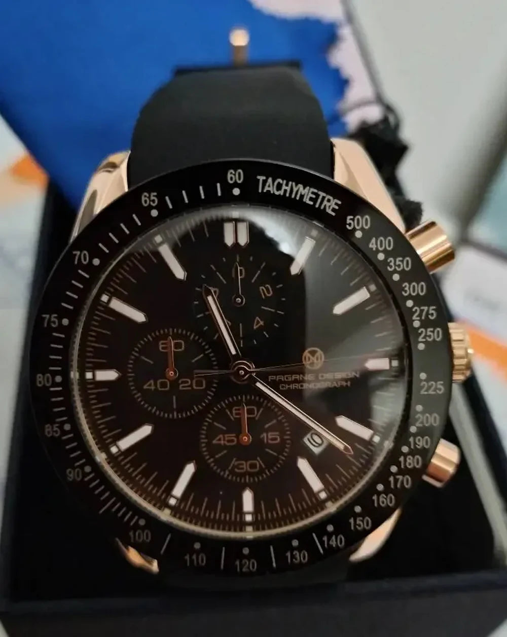 PAGANI DESIGN 45MM 2026 Men Quartz Watches 30M Waterproof Luxury Business Stainless Steel Relogio Masculino 5140
