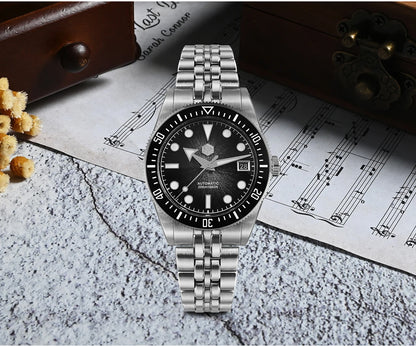 San Martin 37.5mm 40mm Men Diver Watch Miyota 9015 Enamel Dial Luxury Automatic Mechanical Wristwatch Waterproof 200m SN0148