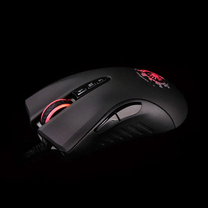 A4TECH Bloody A91 Gaming Mouse 4000 DPI Wired RGB Gaming Mouse, 8 Programmable Buttons, 1000Hz Polling Rate, Drag Click Gaming Mouse
