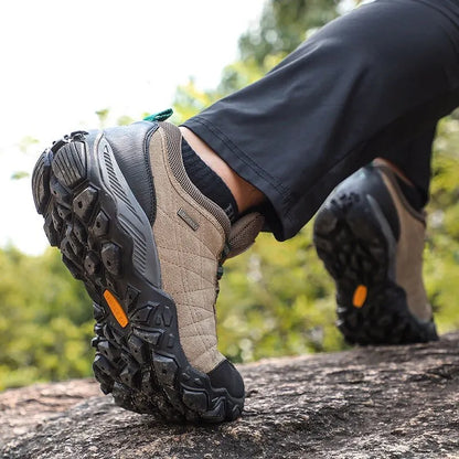HUMTTO planinarske cipele za muškarce, luksuzne dizajnerske zimske tenisice za penjanje i trekking, kožne outdoor sportske radne muške cipele 110282A