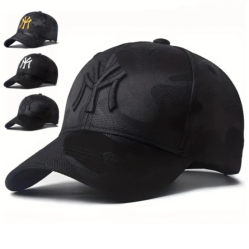 Unisex Letter Embroidery Camouflage Baseball Caps Spring and Autumn Outdoor Adjustable Casual Hats Sunscreen Hat Sports Golf Cap