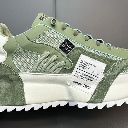 Luksus sneakers til mænd, sportssko, mokkasiner, chunky sneakers til mænd, afslappede sneakers, komfortable, åndbare, trendy designede sko med personlighed